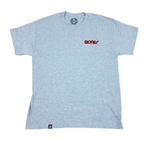 Bones Bearings Swiss Text Gray Men's Short Sleeve T-Shirt